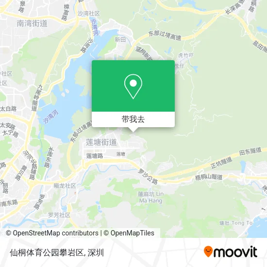 仙桐体育公园攀岩区地图