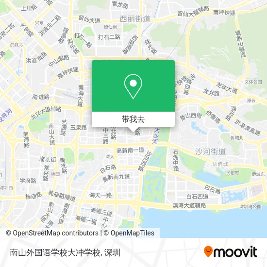 南山外国语学校大冲学校地图