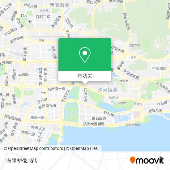 海豚塑像地图