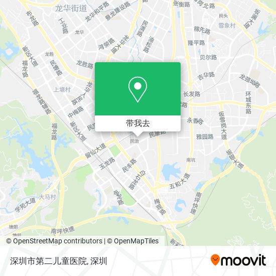 深圳市第二儿童医院地图