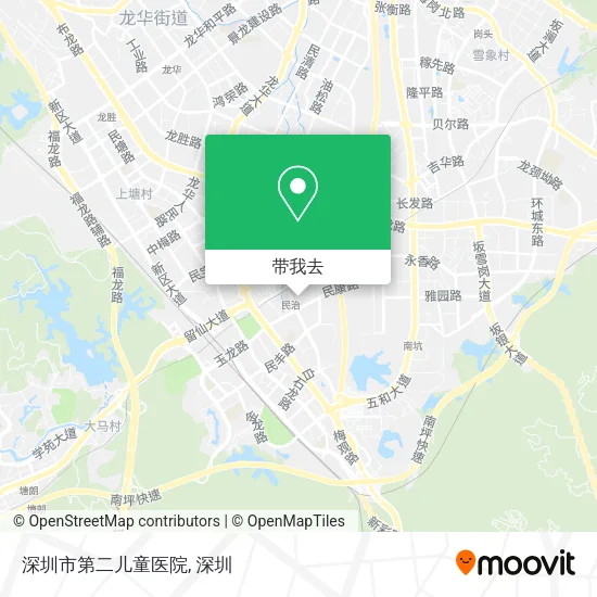 深圳市第二儿童医院地图