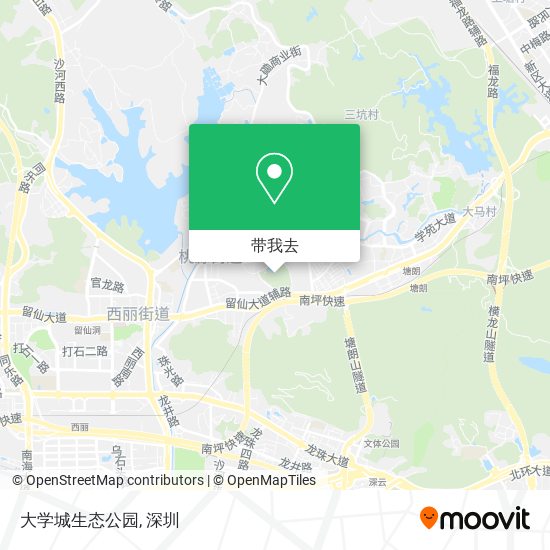 大学城生态公园地图