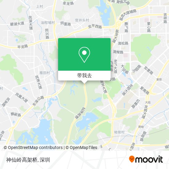 神仙岭高架桥地图