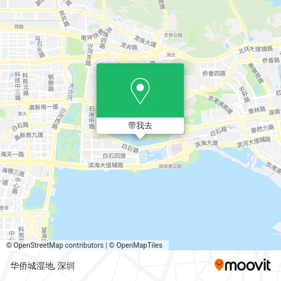 华侨城湿地地图