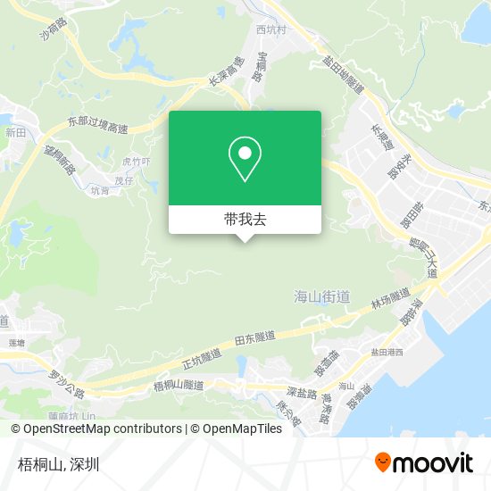 梧桐山地图