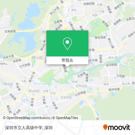 深圳市立人高级中学地图