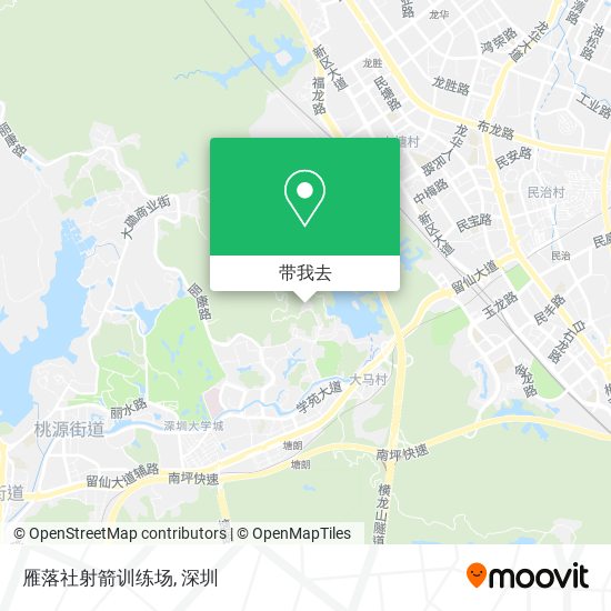 雁落社射箭训练场地图