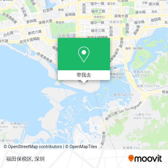 福田保税区地图