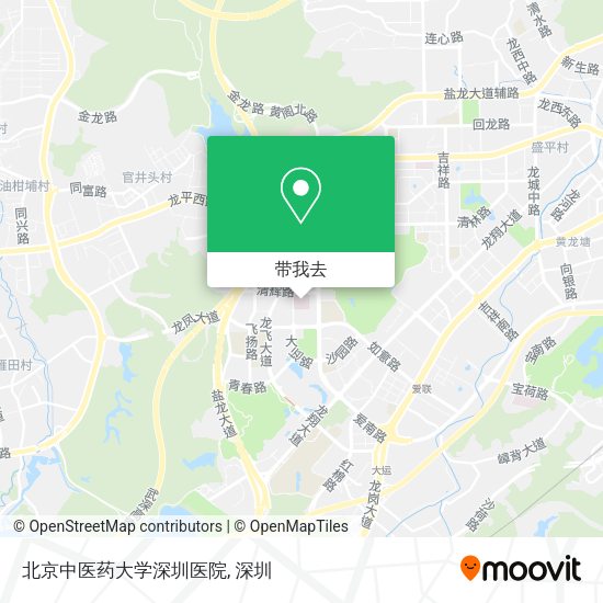 北京中医药大学深圳医院地图