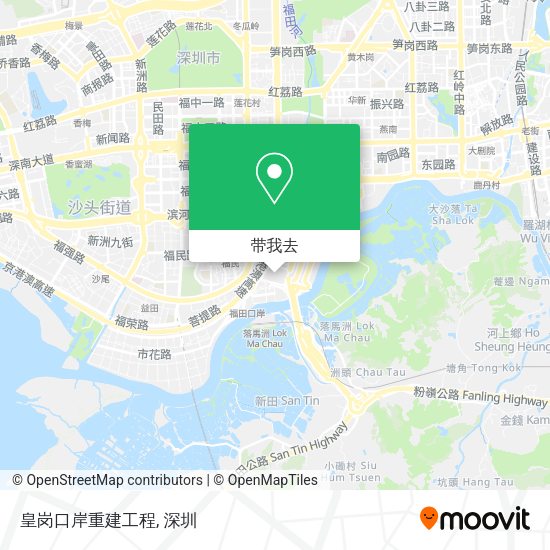 皇岗口岸重建工程地图