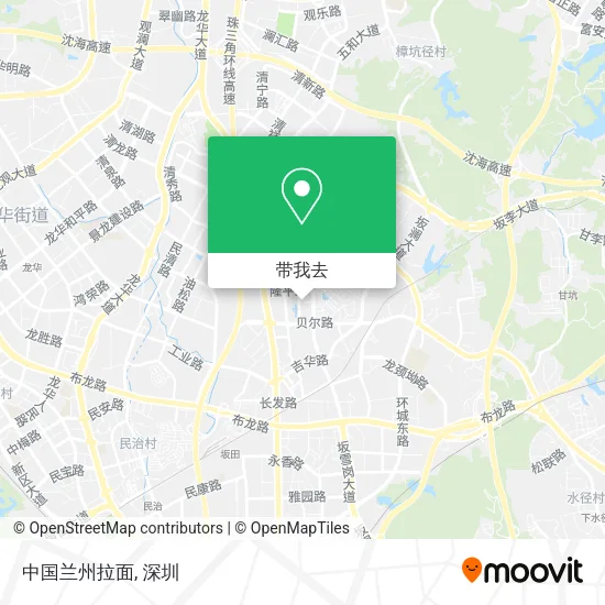 中国兰州拉面地图