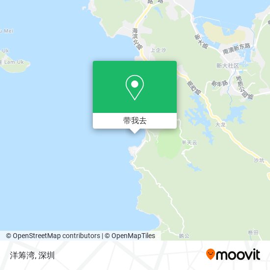 洋筹湾地图