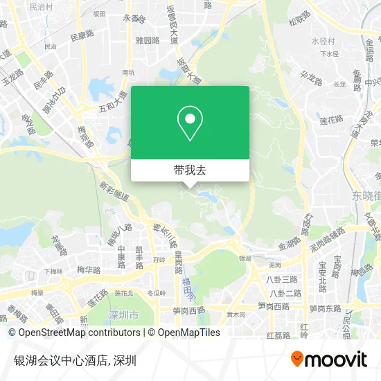 银湖会议中心酒店地图