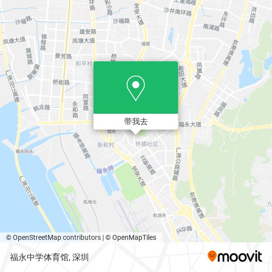 福永中学体育馆地图