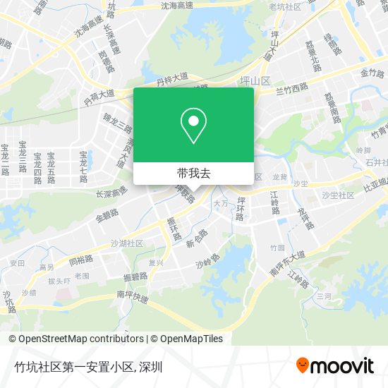 竹坑社区第一安置小区地图