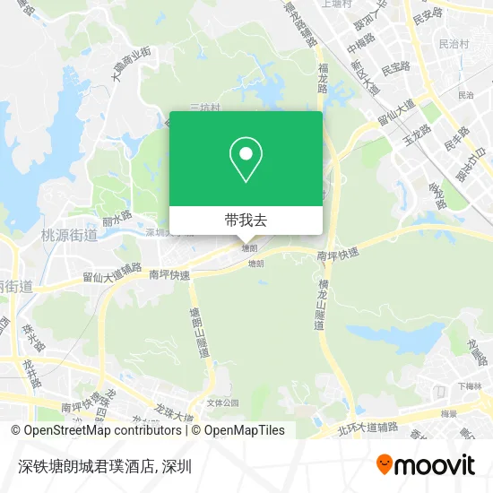 深铁塘朗城君璞酒店地图