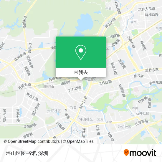 坪山区图书馆地图