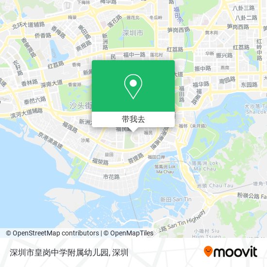 深圳市皇岗中学附属幼儿园地图