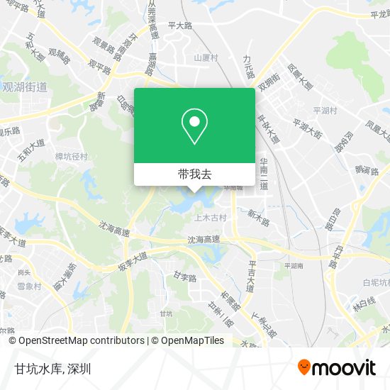 甘坑水库地图
