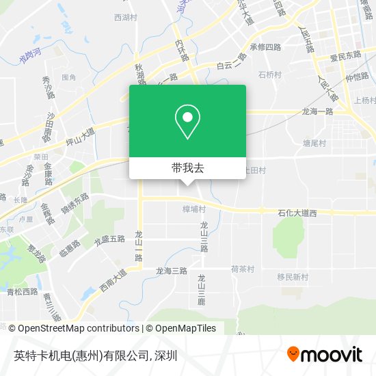 英特卡机电(惠州)有限公司地图