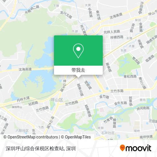 深圳坪山综合保税区检查站地图
