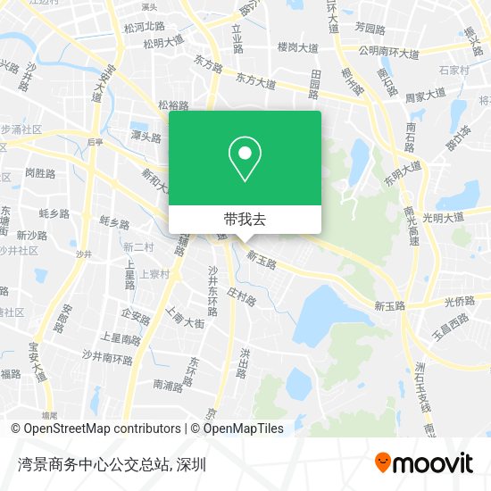 湾景商务中心公交总站地图