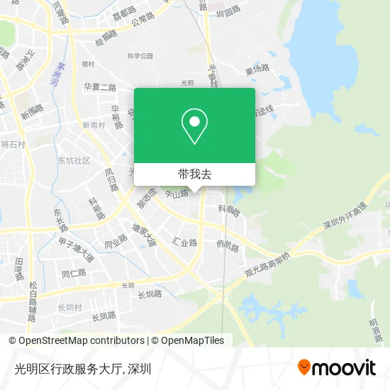 光明区行政服务大厅地图