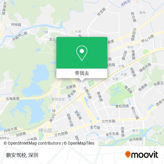 鹏安驾校地图
