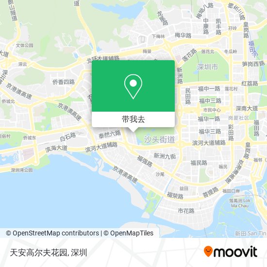 天安高尔夫花园地图