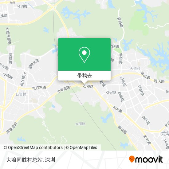 大浪同胜村总站地图