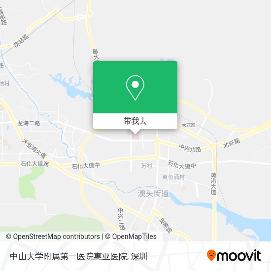 中山大学附属第一医院惠亚医院地图