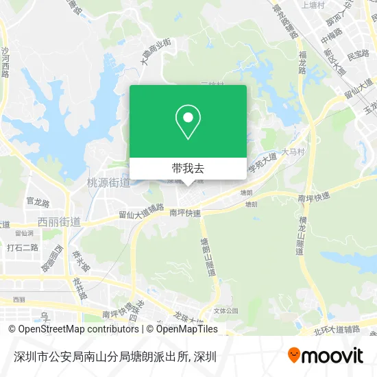 深圳市公安局南山分局塘朗派出所地图