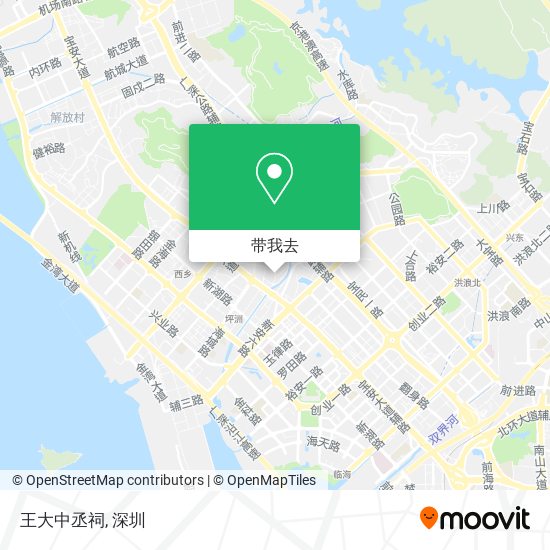 王大中丞祠地图