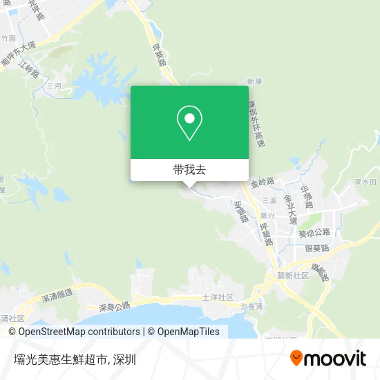 壩光美惠生鮮超市地图