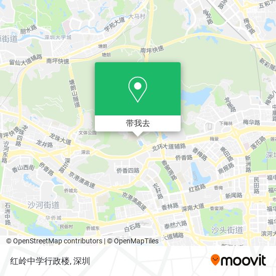 红岭中学行政楼地图