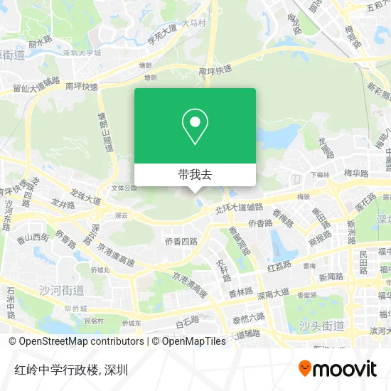 红岭中学行政楼地图