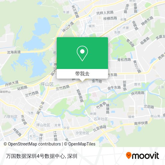 万国数据深圳4号数据中心地图