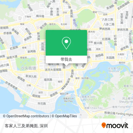 客家人三及弟腌面地图