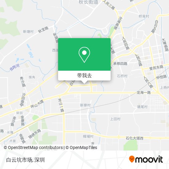 白云坑市场地图