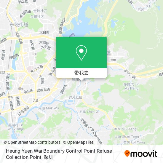 Heung Yuen Wai Boundary Control Point Refuse Collection Point地图