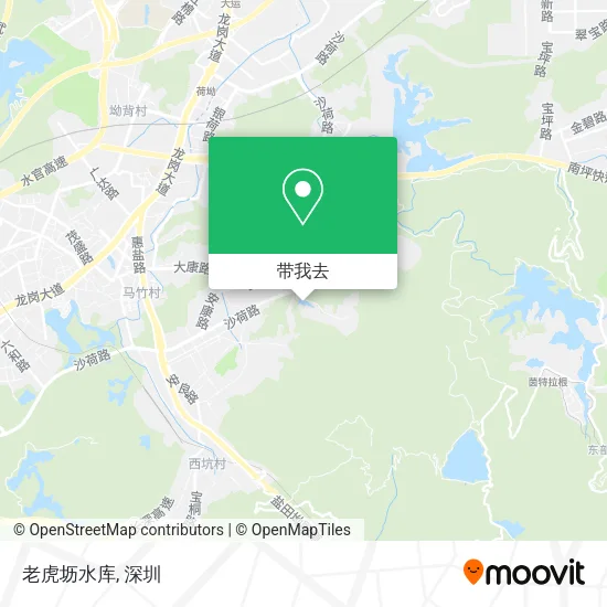 老虎坜水库地图