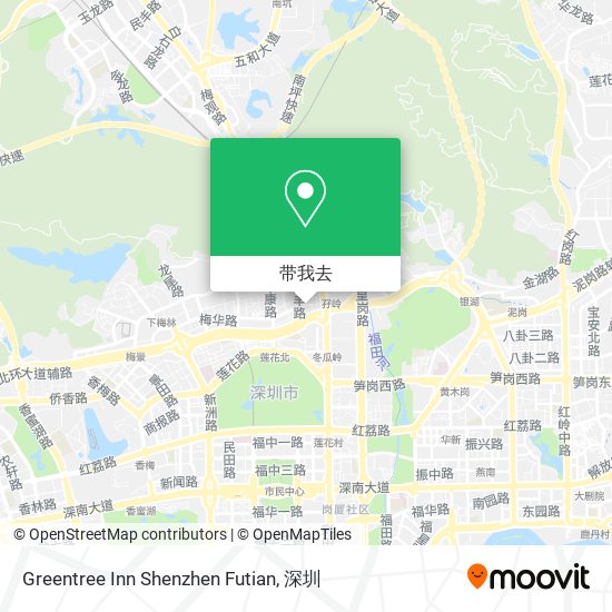 Greentree Inn Shenzhen Futian地图