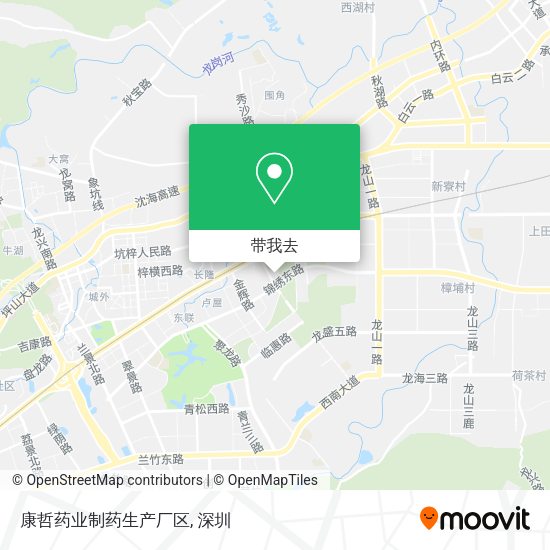 康哲药业制药生产厂区地图