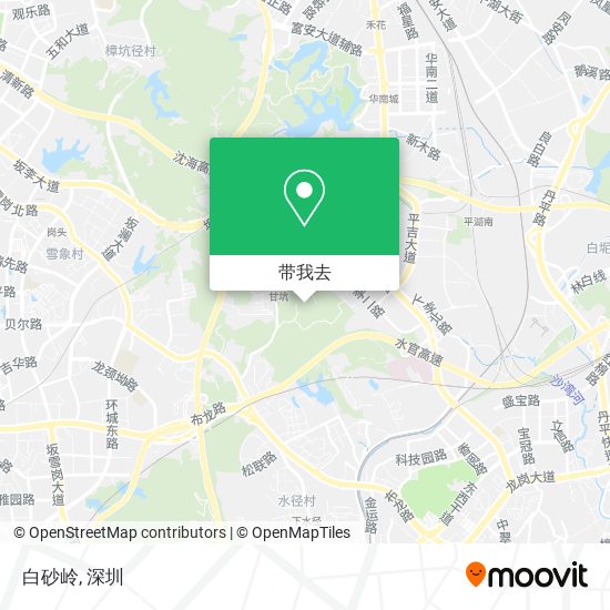 白砂岭地图