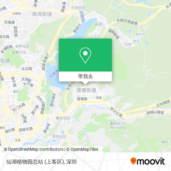 仙湖植物园总站 (上客区)地图