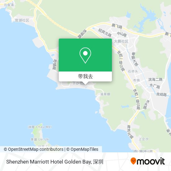 Shenzhen Marriott Hotel Golden Bay地图