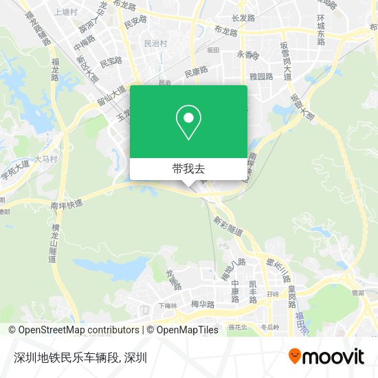 深圳地铁民乐车辆段地图