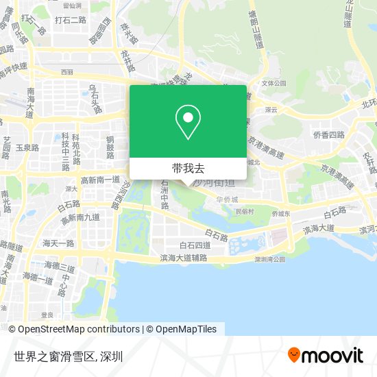 世界之窗滑雪区地图
