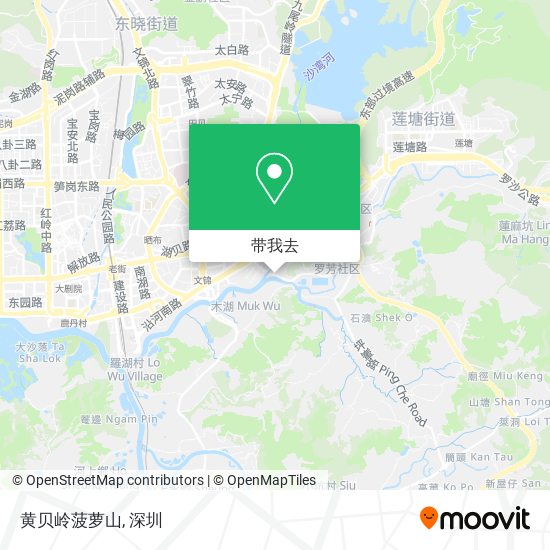 黄贝岭菠萝山地图