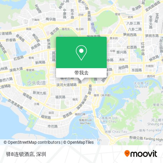 驿8连锁酒店地图